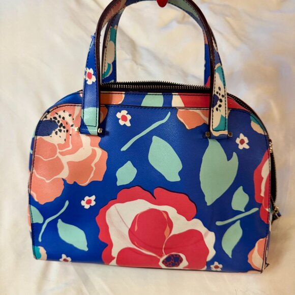 Kate Spade Newbury Lane Felix Cherry Floral Satchel WKRU3863 Vintage/Retro Vibes - Picture 2 of 16